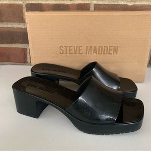 Steve Madden Black Women's Slide Sandals